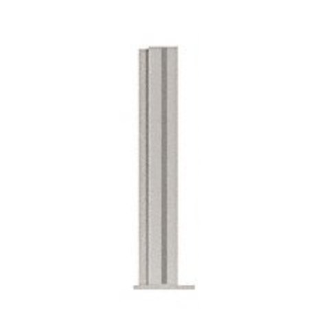 CR LAURENCE PP43 Plaza Series Post for 3/8-in 10 mm Glass Stainless 24-in High 1-1/2-in Square Corner Post PP432438LBS